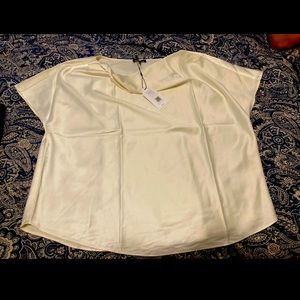 Universal Standard boatneck top white, 18-20 NWT